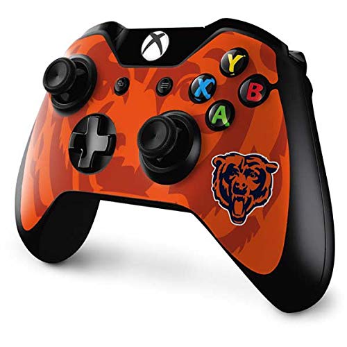 Skinit Decal Gaming Skin Compatible with Xbox One Controller - Officially Licensed NFL Chicago Bears Double Vision Design