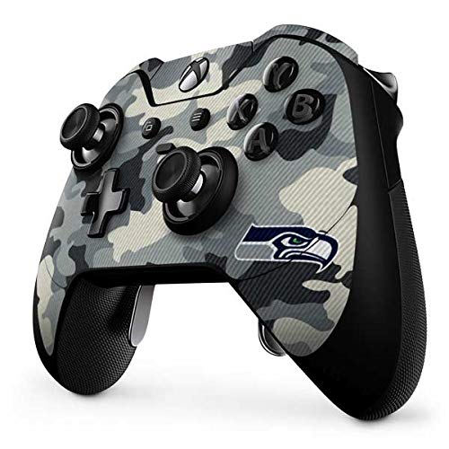 Skinit Decal Gaming Skin Compatible with Xbox One Elite Controller - Officially Licensed NFL Seattle Seahawks Camo Design