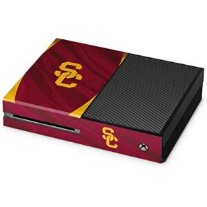 skinit decal gaming skin compatible with xbox one console - officially licensed usc usc trojans jersey design