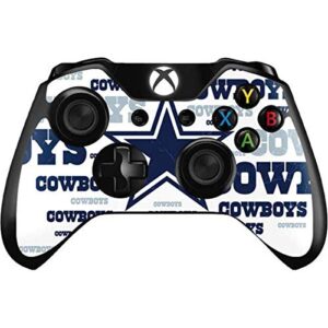 skinit decal gaming skin compatible with xbox one controller - officially licensed nfl dallas cowboys blue blast design