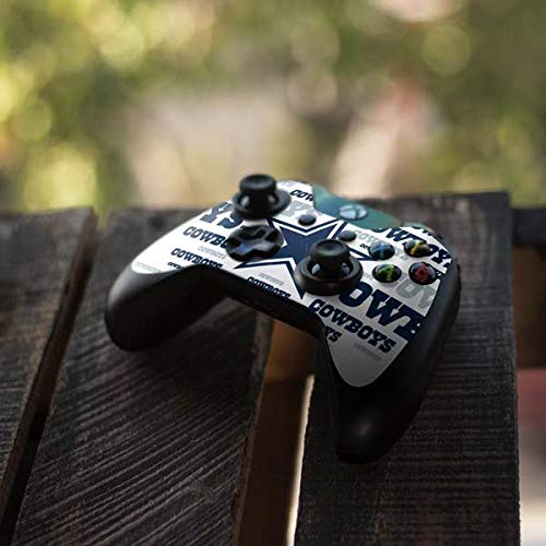 Skinit Decal Gaming Skin Compatible with Xbox One Controller - Officially Licensed NFL Dallas Cowboys Blue Blast Design