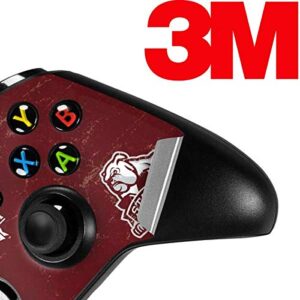 Skinit Decal Gaming Skin compatible with Xbox One S Controller - Officially Licensed College Mississippi State Bulldogs Distressed Design