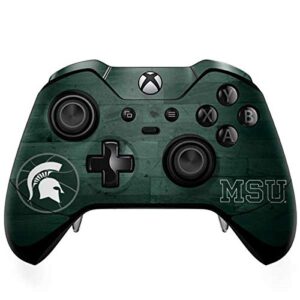 skinit decal gaming skin compatible with xbox one elite controller - officially licensed college michigan state basketball courtside design