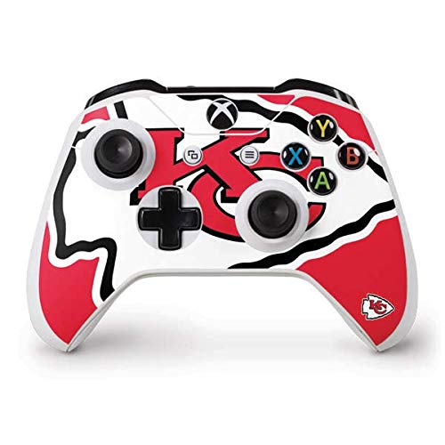 Skinit Decal Gaming Skin compatible with Xbox One S Controller - Officially Licensed NFL Kansas City Chiefs Large Logo Design