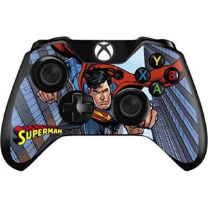 skinit decal gaming skin compatible with xbox one controller - officially licensed warner bros superman flying design