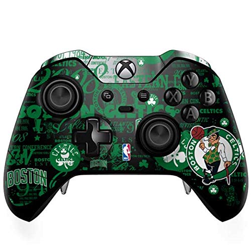 Skinit Decal Gaming Skin compatible with Xbox One Elite Controller - Officially Licensed NBA Boston Celtics Historic Blast Design