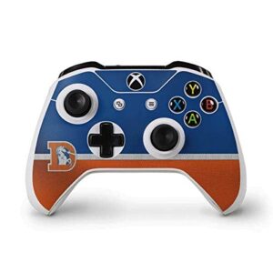 skinit decal gaming skin compatible with xbox one s controller - officially licensed nfl denver broncos vintage design