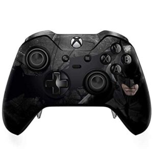 skinit decal gaming skin compatible with xbox one elite controller - officially licensed warner bros batman in black design