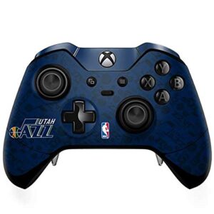 skinit decal gaming skin compatible with xbox one elite controller - officially licensed nba utah jazz blast design