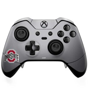 skinit decal gaming skin compatible with xbox one elite controller - officially licensed ohio state university ohio state university buckeyes design