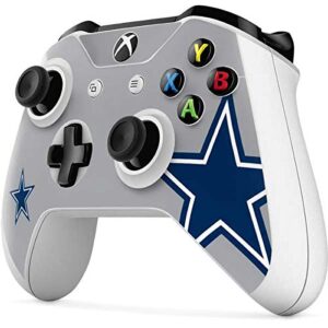 Skinit Decal Gaming Skin Compatible with Xbox One S Controller - Officially Licensed NFL Dallas Cowboys Retro Logo Design