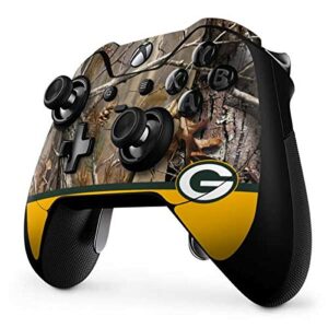 Skinit Decal Gaming Skin Compatible with Xbox One Elite Controller - Officially Licensed NFL Realtree Camo Green Bay Packers Design