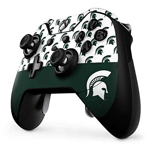 Skinit Decal Gaming Skin compatible with Xbox One Elite Controller - Officially Licensed College Michigan State University Spartans MSU Split Design