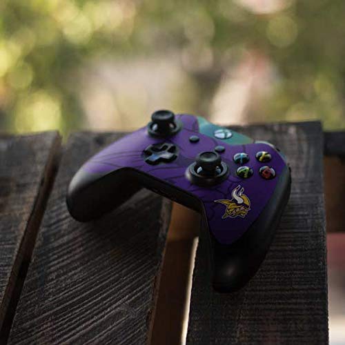 Skinit Decal Gaming Skin Compatible with Xbox One Controller - Officially Licensed NFL Minnesota Vikings Double Vision Design