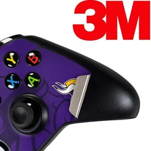 Skinit Decal Gaming Skin Compatible with Xbox One Controller - Officially Licensed NFL Minnesota Vikings Double Vision Design