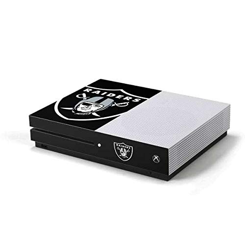 Skinit Decal Gaming Skin compatible with Xbox One S Console - Officially Licensed NFL Las Vegas Raiders Large Logo Design