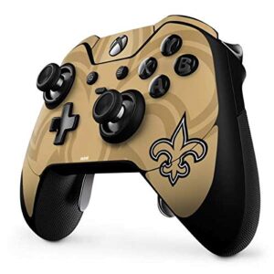 Skinit Decal Gaming Skin Compatible with Xbox One Elite Controller - Officially Licensed NFL New Orleans Saints Double Vision Design