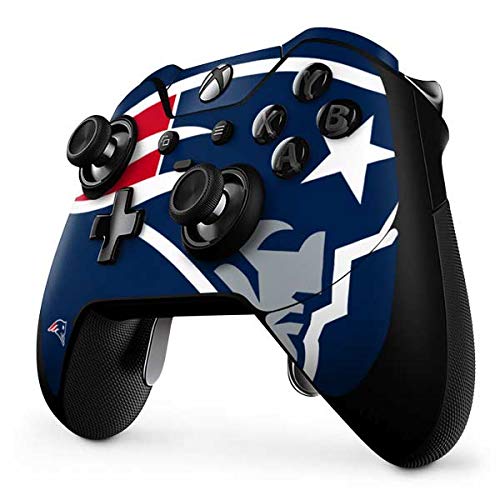 Skinit Decal Gaming Skin compatible with Xbox One Elite Controller - Officially Licensed NFL New England Patriots Large Logo Design