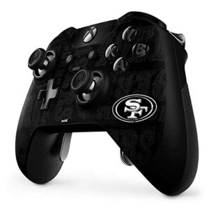 Skinit Decal Gaming Skin compatible with Xbox One Elite Controller - Officially Licensed NFL San Franciso 49ers Black & White Design