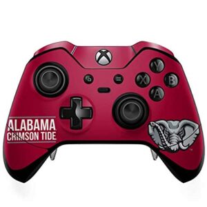 Skinit Decal Gaming Skin compatible with Xbox One Elite Controller - Officially Licensed College Alabama Crimson Tide Design