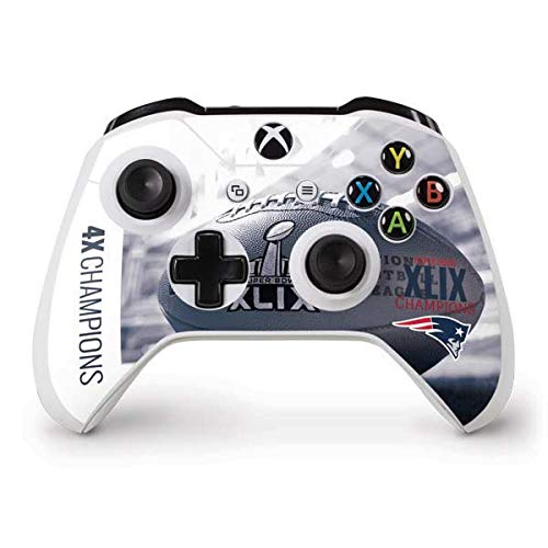 Skinit Decal Gaming Skin compatible with Xbox One S Controller - Officially Licensed NFL New England Patriots Super Bowl Champs Design