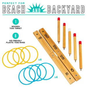 Franklin Sports Wooden Ring Toss