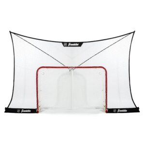 franklin sports nhl hockey goal backstop net - fibertech street hockey sports backstop netting - large size target net - 12' x 7',black