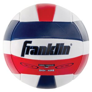 franklin sports super soft spike volleyball, red/white/blue