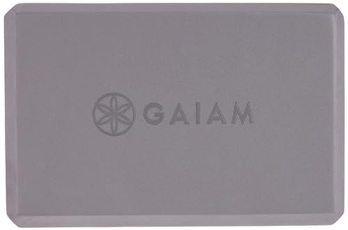 Gaiam Yoga Block - Supportive Latex-Free Eva Foam - Soft Non-Slip Surface with Beveled Edges for Yoga, Pilates, Meditation - Yoga Accessories for Stability, Balance, Deepen Stretches