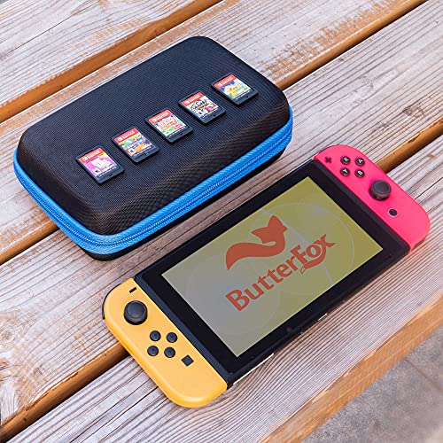 ButterFox 64 Switch Game Case for Nintendo Switch, Switch Game Card Storage Holder or SD Memory Card Case (64 Black)