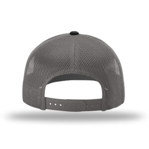 Richardson Trucker Cap, Black/Charcoal, One Size