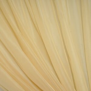 TABLECLOTHSFACTORY 10FT Fire Retardant Champagne Sheer Voil Curtain Panel Backdrop - Premium Collection