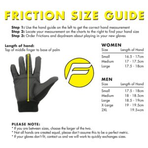 Friction Gloves DG Disc Golf Gloves - Pair - Black - M