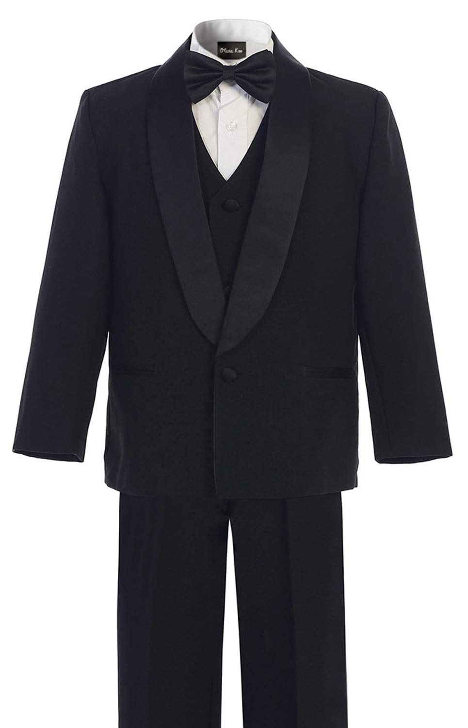 OLIVIA KOO Boy's Classic Tuxedo Suit with No Tail