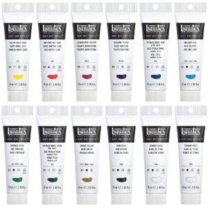 Liquitex Professional Heavy Body Acrylic Paint, Classic 12 x 59ml (2-oz) Set