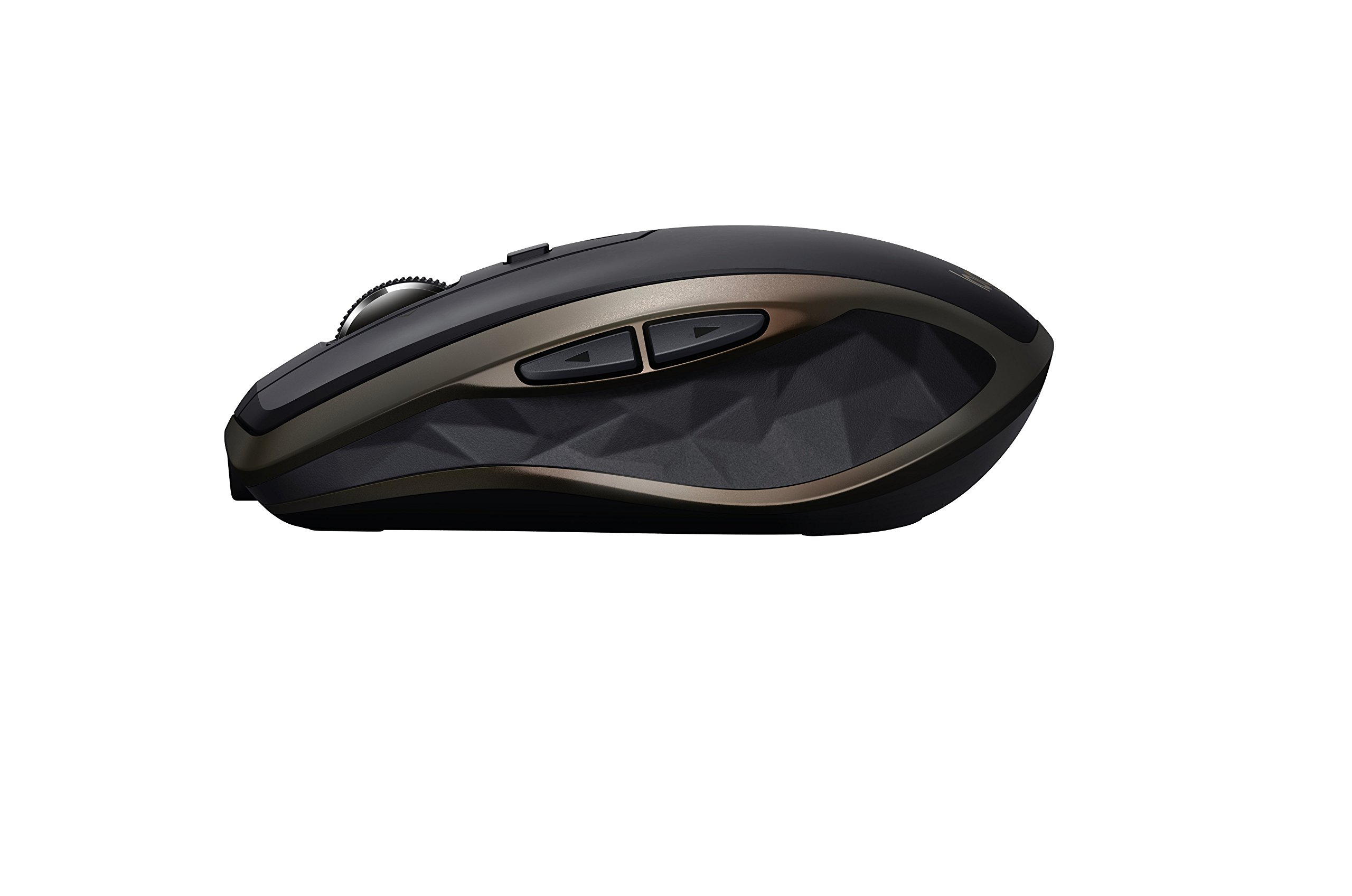 Logitech MX Anywhere 2 Wireless Mouse – Use On Any Surface, Hyper-Fast Scrolling, Rechargeable, for Apple Mac or Microsoft Windows Computers and laptops, Meteorite