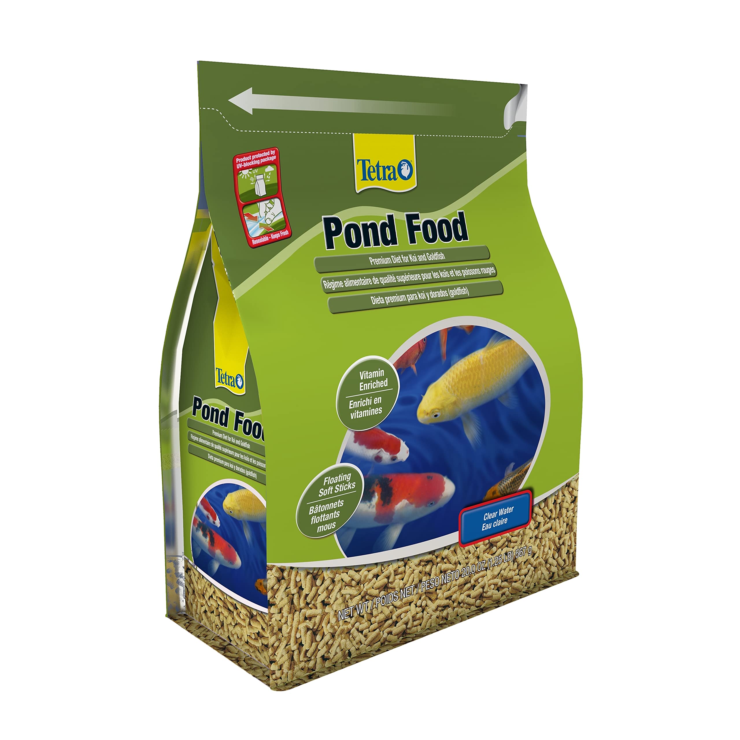 Tetra PondFood Premium Diet Koi & Goldfish Food, 1.25 lb