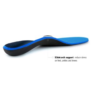 Plantar Fasciitis Feet Insoles Arch Supports Orthotics Inserts Relieve Flat Feet, High Arch, Foot Pain Mens 9-9 1/2 | Womens 11-11 1/2