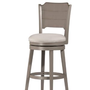 Hillsdale Furniture Clarion Wood Counter Height Swivel Stool, Distressed Gray