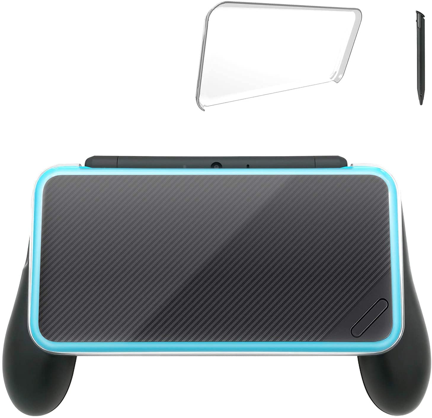 [Updated] Hand Grip Compatible with Nintendo 2DS XL with 1 Stylus and 1 Clear Case Compatible with Nintendo 2DS XL