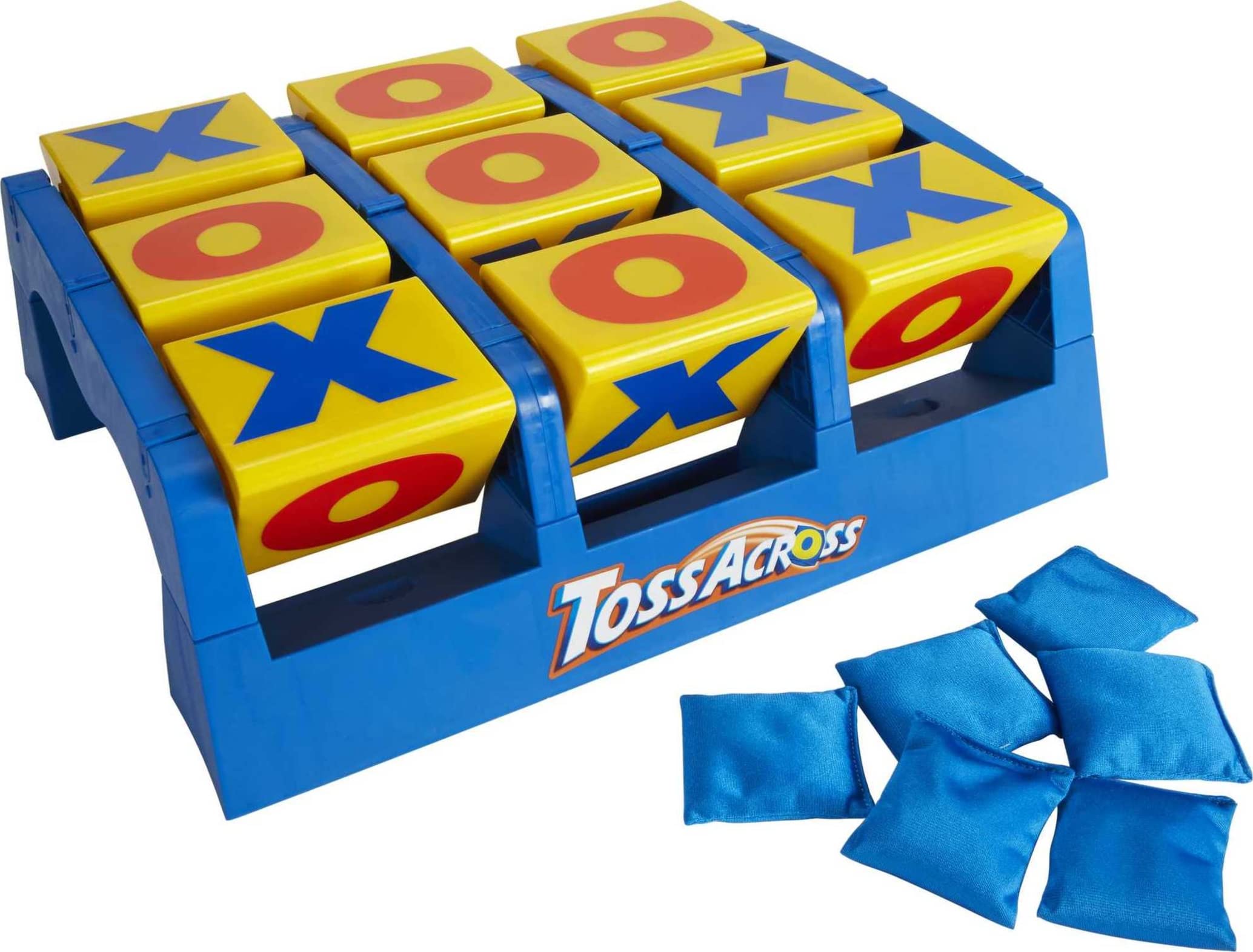 Mattel Games Toss Across Kids Outdoor Game, Bean Bag Toss for Camping and Family Night, Get Three-in-a-Row for 2-4 Players