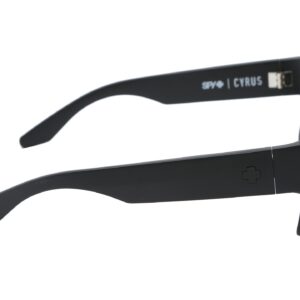 Spy Optic Cyrus Sunglasses Matte Black with Grey Green Lens + Spy Sticker