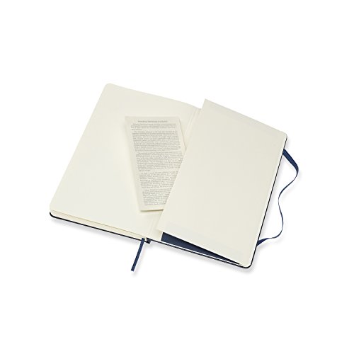 Moleskine Art Sketchbook, Hard Cover, Large (5" x 8.25") Plain/Blank, Sapphire Blue, 104 Pages