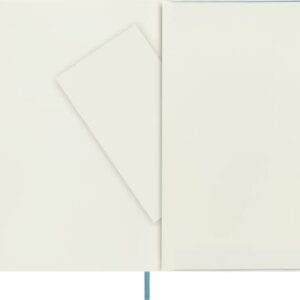 Moleskine Classic Notebook, Soft Cover, Large (5" x 8.25") Ruled/Lined, Reef Blue, 192 pages