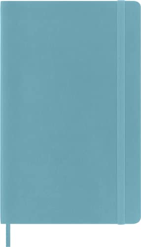 Moleskine Classic Notebook, Soft Cover, Large (5" x 8.25") Ruled/Lined, Reef Blue, 192 pages