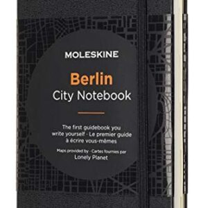 Moleskine Journey City Notebook, Berlin, Hard Cover, Pocket (3.5" x 5.5") Black, 220 Pages