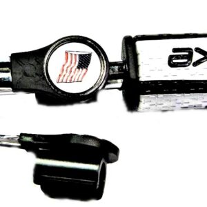 Putter Mounted Divot Tool and Ball Marker - US Flag White