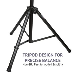 LyxPro SMT-1 Professional Microphone Stand Heavy Duty 93” Studio Overhead Boom Stand 76” Extra Long Telescoping Arm Mount, Foldable Tripod Legs & Adjustable Counterweight