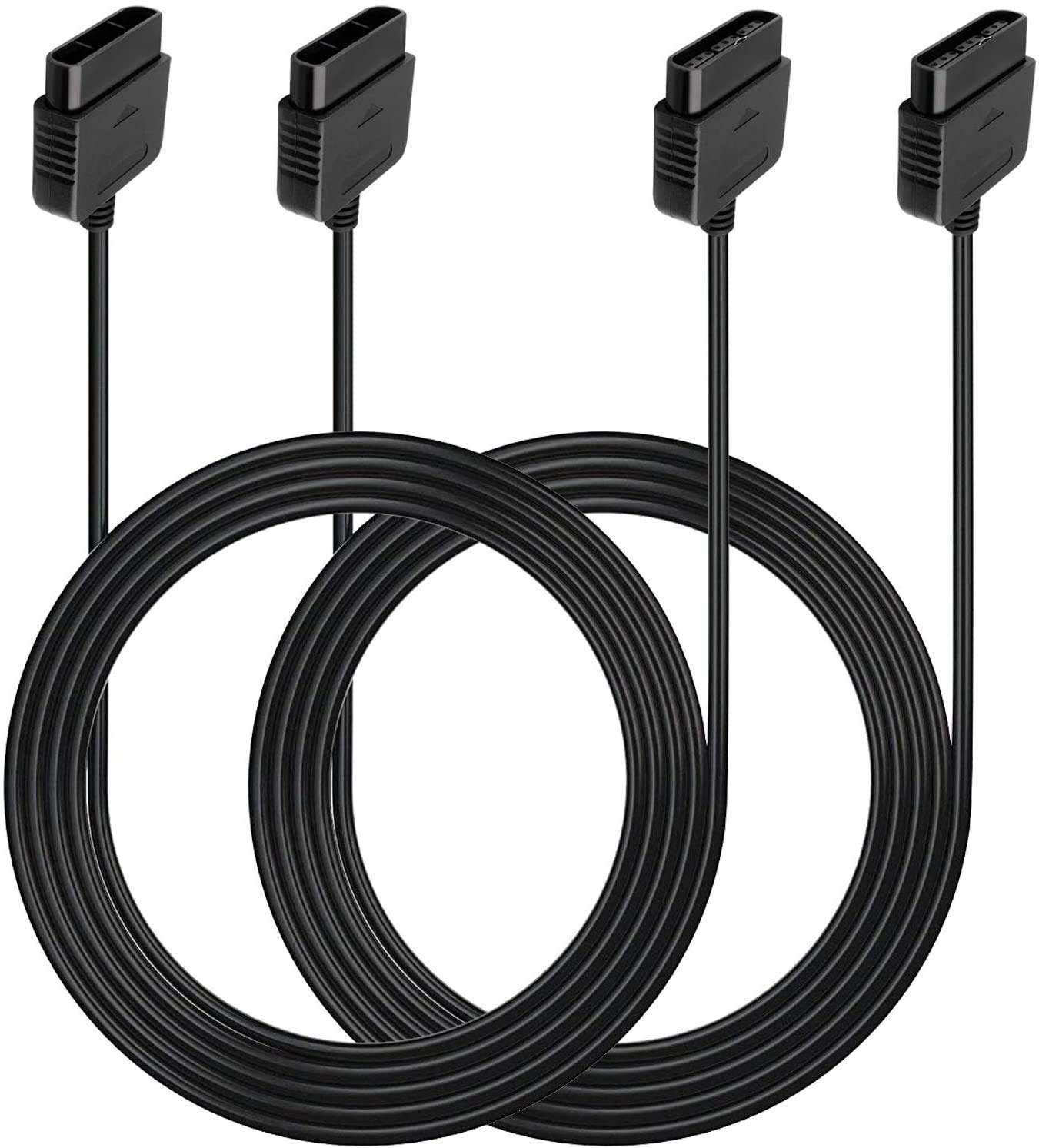 tesha 2PACK PS2 Controller Extension Cable Cord 6ft/1.8m Controller Extension for Sony PlayStation 2 PS2 Game Console