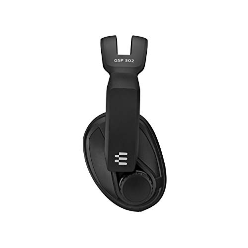 Sennheiser GSP 302 Gaming Headset with Noise-Cancelling Mic, Flip-to-Mute, Comfortable Memory Foam Ear Pads, Headphones for PC, Mac, Xbox One, PS4, Nintendo Switch, and Smartphones,Black